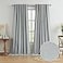 KEQIAOSUOCAI Full Blackout Curtains Light Grey 102 Inches Long 2 Panels Set Extra Long Back Tab Rod Pocket Hook Belt Linen Curtains Floor to Ceiling Curtains for Bedroom Dining Room1 Pair 50W x 102L