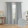 KEQIAOSUOCAI Full Blackout Curtains Light Grey 102 Inches Long 2 Panels Set Extra Long Back Tab Rod Pocket Hook Belt Linen Curtains Floor to Ceiling Curtains for Bedroom Dining Room1 Pair 50W x 102L
