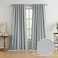 KEQIAOSUOCAI Full Blackout Curtains Light Grey 102 Inches Long 2 Panels Set Extra Long Back Tab Rod Pocket Hook Belt Linen Curtains Floor to Ceiling Curtains for Bedroom Dining Room1 Pair 50W x 102L