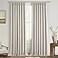 QJmydeco 95 Inch Curtains 2 Panel SetBoho Linen Thick Textured Window Treatments Curtains for Track System Pinch Pleated Draft Blocking Weather Drapes Patio Door Nursery Blackout 95 Inches Long Drapes