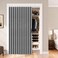 Vatge Door Way Privacy Curtain Closet Curtain for Open Closet Laundry Room Drapes for Doorway and Hanging Privacy Curtains Wall for Room Separation 1 Panel with Tieback W52 x L78 Grey