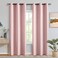 MIULEE 90 Long Room Darkening Curtains Thermal Insulated Drapes Solid Window Treatment Set Grommet Top Light Blocking Blackout Curtain for Living RoomBedroom 2 Panels Light Pink