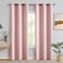 MIULEE 90 Long Room Darkening Curtains Thermal Insulated Drapes Solid Window Treatment Set Grommet Top Light Blocking Blackout Curtain for Living RoomBedroom 2 Panels Light Pink
