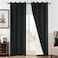 Joydeco Black Blackout Curtains 96 Inches Long 100 Blackout Curtain for Bedroom Grommet Thermal Insulated Noise Reducing Window Drapes 2 Panels Set Black52 Wx96 L