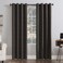 Sun Zero Columbia 2Pack Thermal Energy Saving 100 Blackout Grommet Curtain Panel Pair 50 x 95 Walnut Brown