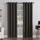 Sun Zero Columbia 2Pack Thermal Energy Saving 100 Blackout Grommet Curtain Panel Pair 50 x 95 Walnut Brown