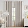 MIULEE 100 Blackout Linen Textured Curtains for Bedroom Solid Thermal Insulated Ivory Grommet Room Darkening Curtains Drapes Luxury Decor for Living Room 52 x 92 Inch 2 Panels