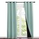 NICETOWN Aqua Blue Blackout Curtains 84 inches Long Full Light Blocking Drapes with Black Liner for Nursery Noise Reducing Thermal Insulated Draperies for Doorway 2 Pieces 37 Wide Each Panel
