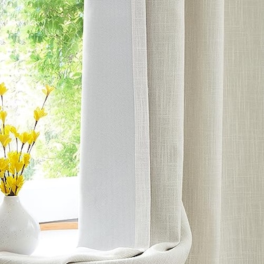 Central Park Beige Solid Full Blackout Curtain Heavy Linen Texture Window Treatment for Bedroom Energy Efficient Drapes Triple Weave 8 Grommets Top for Living Room with Liner Beige 50 x 63 2 Panels