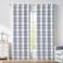 Central Park Plaid Blackout Window Curtain Buffalo Check Geometric Panel Energy Efficient 95 Inches Long for Bedroom Living Room Grommet Top Rustic Farmhouse Thermal Insulated Drape 50x95x2 Dusty Blue