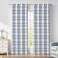 Central Park Plaid Blackout Window Curtain Buffalo Check Geometric Panel Energy Efficient 95 Inches Long for Bedroom Living Room Grommet Top Rustic Farmhouse Thermal Insulated Drape 50x95x2 Dusty Blue