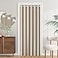HMYI 100 Blackout Magnetic Folding Door Curtain for Doorway Pleated Curtains Room Divider Drapes Accordion Style Closet Curtains for Open Closet 1 Panel W45 x L80 Tan