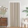 HMYI 100 Blackout Magnetic Folding Door Curtain for Doorway Pleated Curtains Room Divider Drapes Accordion Style Closet Curtains for Open Closet 1 Panel W45 x L80 Tan