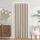 HMYI 100 Blackout Magnetic Folding Door Curtain for Doorway Pleated Curtains Room Divider Drapes Accordion Style Closet Curtains for Open Closet 1 Panel W45 x L80 Tan