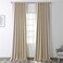 HPD Half Price Drapes Room Darkening Curtains 84 Inches Long for Bedroom Living Room 1 Panel 50 X 84 Eggnog