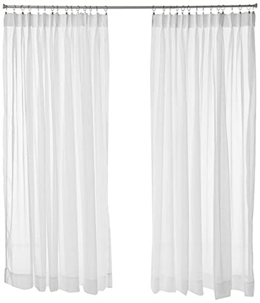Stylemaster Splendor Pinch Pleated Drapes Pair 2 of 144 by 84 White