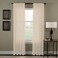 Curtainworks Trinity Crinkle Voile Sheer Curtain Panel 51 by 63 Oyster