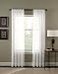 Curtainworks Trinity Crinkle Voile Sheer Curtain Panel 51 by 108 Winter