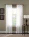 Curtainworks Trinity Crinkle Voile Sheer Curtain Panel 51 by 108 Winter