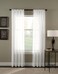 Curtainworks Trinity Crinkle Voile Sheer Curtain Panel 51 by 108 Winter