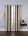 Curtainworks Malta Faux Silk Grommet Curtain Panel 50 by 108 Sand