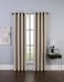 Curtainworks Malta Faux Silk Grommet Curtain Panel 50 by 108 Sand