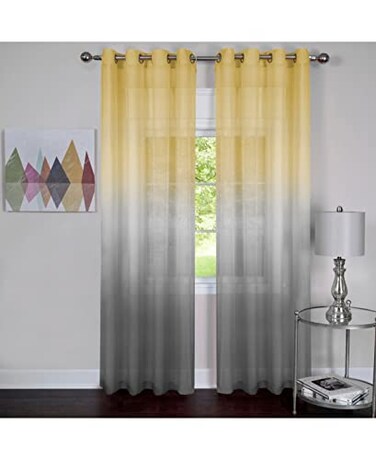 ACHIM Rainbow Single Grommet Panel 52 x 63 Grey