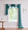 LinenZone Teal Window Scarf Valance in 216 Inch Size Use Window Scarves as Canopy Bed or Backdrop Curtains Curtain Scarf or Sheer Fabric for Draping Amazing 55 x 216 Teal
