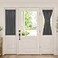 Aquazolax 25 x 40 inch Curtains for Door Window Single Panel Short Black Out Front Back Half Doors Window Curtain Thermal Insulated Noise Reducing Panels Tieback Included