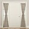 Sun Zero Barrow Energy Efficient Rod Pocket Door Sidelight Curtain Panel 26 x 72 Stone