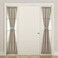 Sun Zero Barrow Energy Efficient Rod Pocket Door Sidelight Curtain Panel 26 x 72 Stone