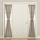 Sun Zero Barrow Energy Efficient Rod Pocket Door Sidelight Curtain Panel 26 x 72 Stone