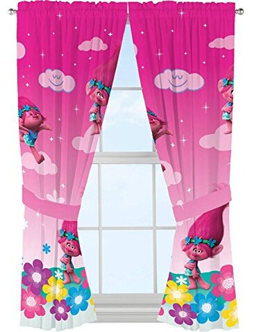 Franco Kids Window Curtain Panels Drapes Set 82 in x 63 in Trolls