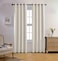 MIUCO Blackout Curtains Room Darkening Curtains Textured Grommet Panels for Living Room 2 Panels 52x84 Inch Long Beige