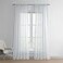 HPD Half Price Drapes Solid Sheer Curtains For Living Room Linen Texture 50 X 120 1 Panel SHCHSS07161120 Aspen White