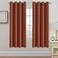 H.VERSAILTEX HVERSAILTEX Solid Thermal Insulated Grommet Blackout Window Curtain Panels for Nursery Infant Care Orange 52 W x 72 L Set of 2 Panels