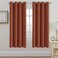 H.VERSAILTEX HVERSAILTEX Solid Thermal Insulated Grommet Blackout Window Curtain Panels for Nursery Infant Care Orange 52 W x 72 L Set of 2 Panels