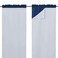 NICETOWN Black Out Window Curtain Liner Thermal Insulated Blackout Drape Liners for 84 inch Curtains Blackout Curtain Liners White W45 H77 2 Pieces Hooks Included Greyish White