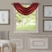 Elrene All Seasons RoomDarkening Waterfall Window Valance Accessory for Bedroom or Living Room Windows with Rod Pocket Tabs 52 x 36 Red 1 Valance