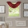 Elrene All Seasons RoomDarkening Waterfall Window Valance Accessory for Bedroom or Living Room Windows with Rod Pocket Tabs 52 x 36 Red 1 Valance