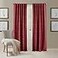 Elrene Home Fashions Antonia Floral Damask Blackout Single Window Curtain Panel 52x95 Rouge