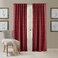 Elrene Home Fashions Antonia Floral Damask Blackout Single Window Curtain Panel 52x95 Rouge
