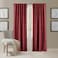 Elrene Home Fashions Antonia Floral Damask Blackout Single Window Curtain Panel 52x95 Rouge