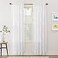 No. 918 No 918 Alison Floral Lace Sheer Rod Pocket Curtain Panel 58 x 72 White