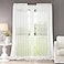 Dreaming Casa Solid Sheer Curtains Draperies White Rod Pocket 2 Panels 52 W x 96 L
