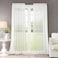 Dreaming Casa Solid Sheer Curtains Draperies White Rod Pocket 2 Panels 52 W x 96 L