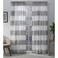 Exclusive Home EXCLUSIVE HOME Darma Sheer Linen Rod Pocket Curtain Panel Pair 50x96 Black Pearl