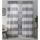 Exclusive Home EXCLUSIVE HOME Darma Sheer Linen Rod Pocket Curtain Panel Pair 50x96 Black Pearl