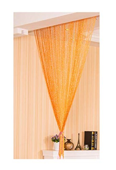 Eyotool 1x2 M Door String Curtain Rare Flat Thread Fringe Panel Room Divider Cute Strip Tassel for Wedding Coffee House Restaurant Parts