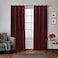 Exclusive Home EXCLUSIVE HOME Velvet Heavyweight Light Filtering Grommet Top Curtain Panel Pair 54x96 Burgundy